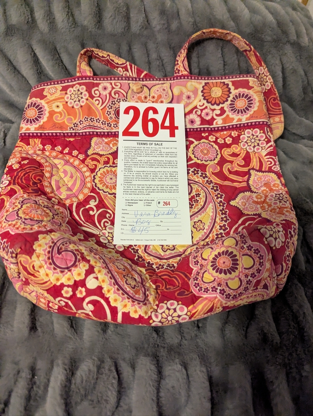 Lot 264 Vera Bradley Bag